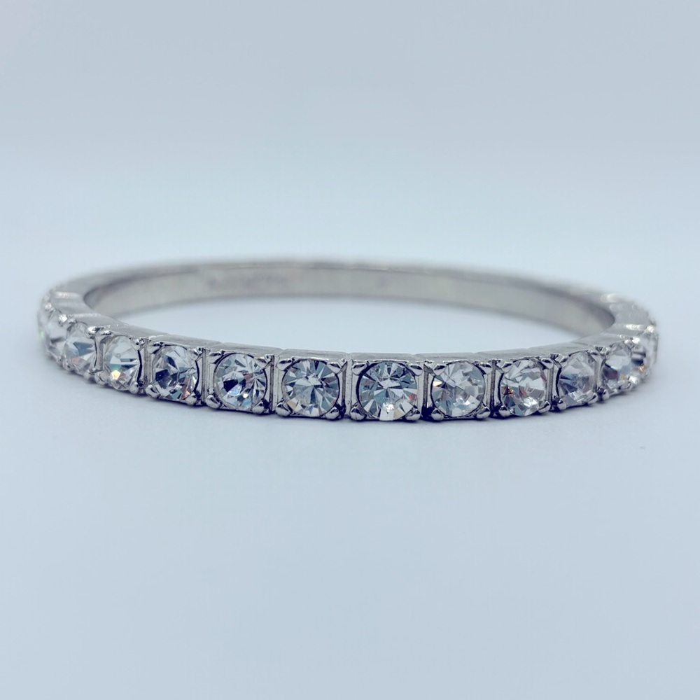 Graziano China Silver-toned Bangle Bracelet